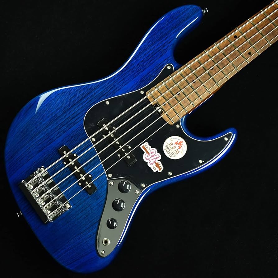 Amazon | Bacchus WL5-ASH/RSM See Through Blue S/N：GI06245 【5弦